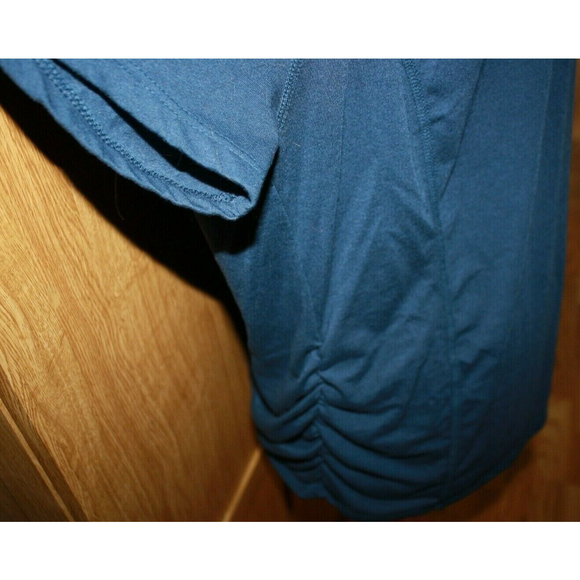 Terra & Sky Women's Top Short Sleeve  Navy Blue Size 1X(16W-18W) GUC - Picture 4 of 5